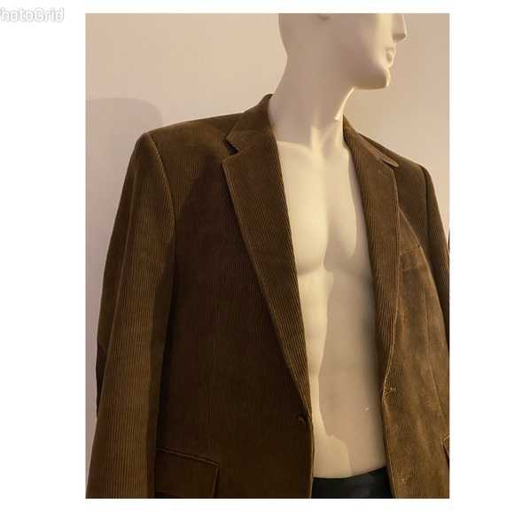 Macy’s Ralph Lauren Corduroy 44L brown with Elbow Patches - Picture 4 of 16